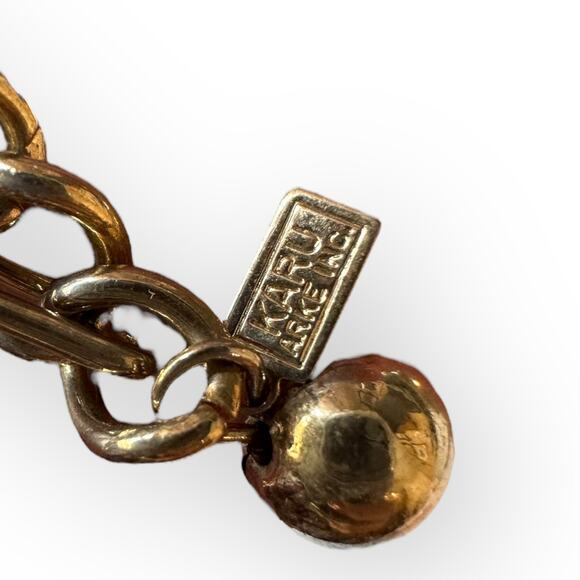 Karu Arke Inc Multi Chain Goldtone Necklace - Picture 5 of 5